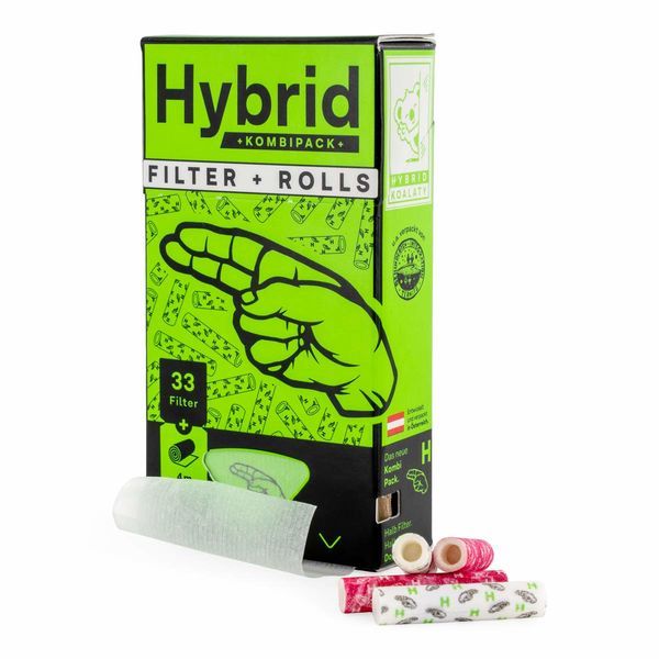 Kombipack – 33 filtrů + 4 m papírků (Hybrid)