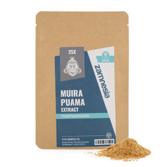 Muira Puama (Ptychopetalum olacoides) extrakt 25x