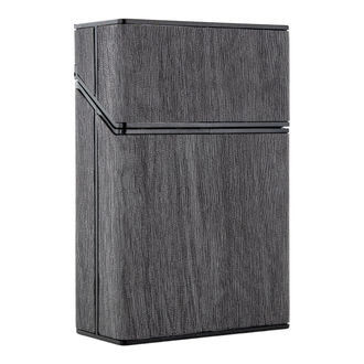 Pouzdro na cigarety s dřevěným vzhledem