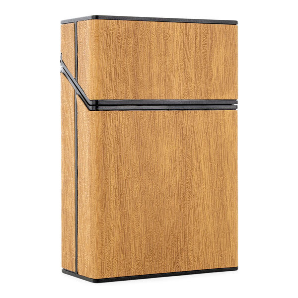 Pouzdro na cigarety s dřevěným vzhledem