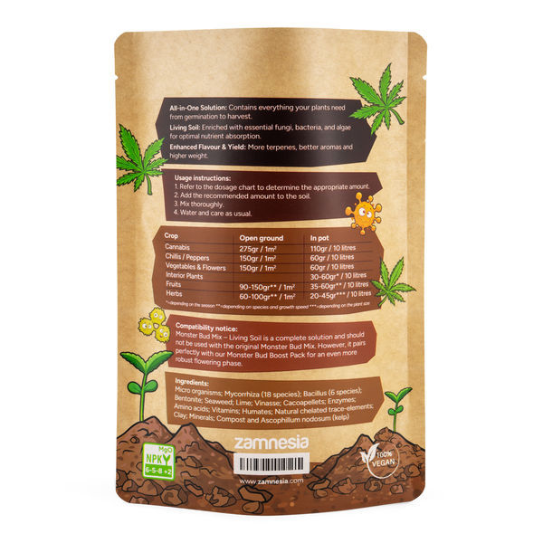 Monster Bud Mix - živá půda