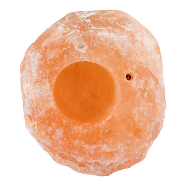 Svícen z solného kamene na čajovou svíčku