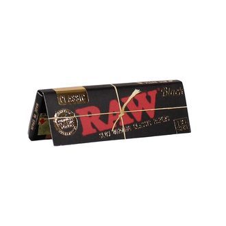 RAW "Black" pap&iacute;rky na balen&iacute; 1&frac14;