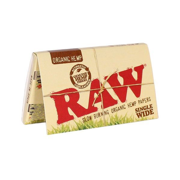 RAW konopné cigaretové papírky Single Wide