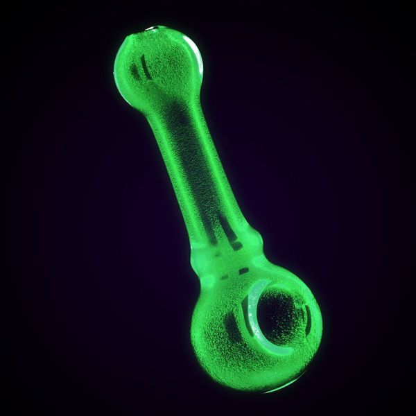 Svítící skleněná lžícová dýmka