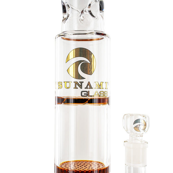 Triple Honeycomb Turbine Bong 18'' (Tsunami Glass)