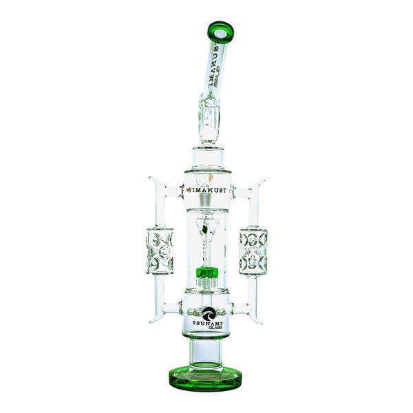 Bong Tsunami Glass Sprinkler Shower Head Recycler 20''