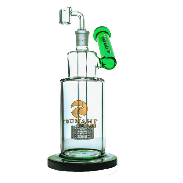 Boční dab rig se sprchovou hlavicí 10'' (Tsunami Glass)