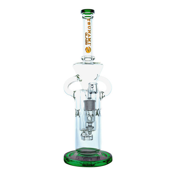 Šlukový švýcarský recyklační dab rig 13'' (Tsunami Glass)