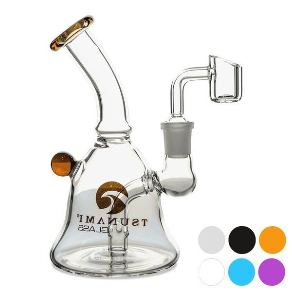 Dab rig Mini Bell 6″ (Tsunami Glass)