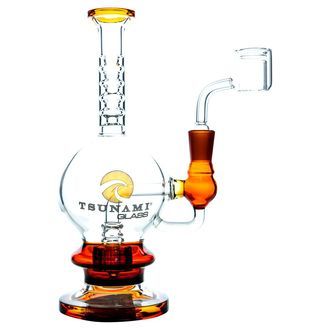 Dab rig Shower Head 8″ (Tsunami Glass)