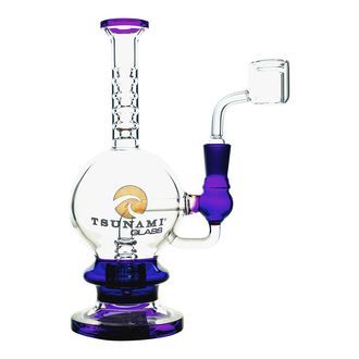 Dab rig Shower Head 8″ (Tsunami Glass)