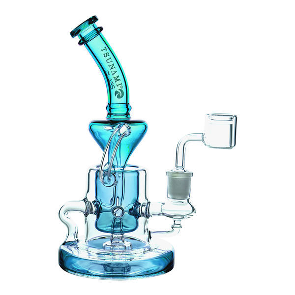 Recycler dab rig se sprchovou hlavicí 9″ (Tsunami Glass)