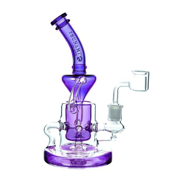 Recycler dab rig se sprchovou hlavicí 9″ (Tsunami Glass)