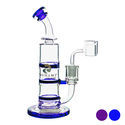 Dab rig Double Honeycomb Turbine 8″ (Tsunami Glass)
