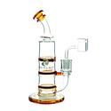 Dab rig Double Honeycomb Turbine 8″ (Tsunami Glass)