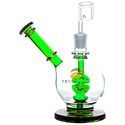 Dab rig Shower Head se zahnutým hrdlem a dómem 8″ (Tsunami Glass)