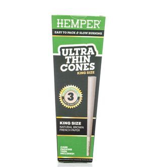Hemper extra tenk&eacute; hněd&eacute; Cones King Size