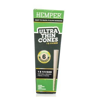 Hemper Ultra Thin Brown 1&frac14; Cones