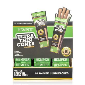 Hemper Ultra Thin Brown 1¼ cones