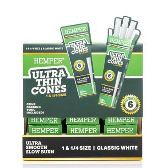 Hemper Ultra Thin bílé Cones 1¼