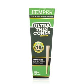 Hemper ultra tenk&eacute; hněd&eacute; mini Cones