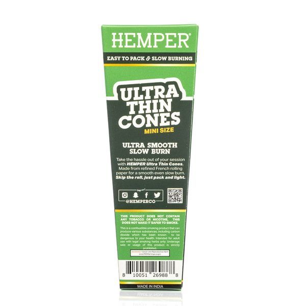 Hemper Ultra Thin hnědé mini Cones