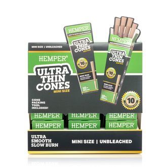 Hemper Ultra Thin hnědé mini Cones