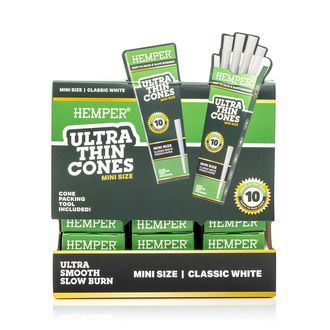 Hemper Ultra Thin bílé mini Cones
