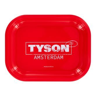 Kovový balicí tácek červený „Tyson Amsterdam“ (TYSON 2.0)