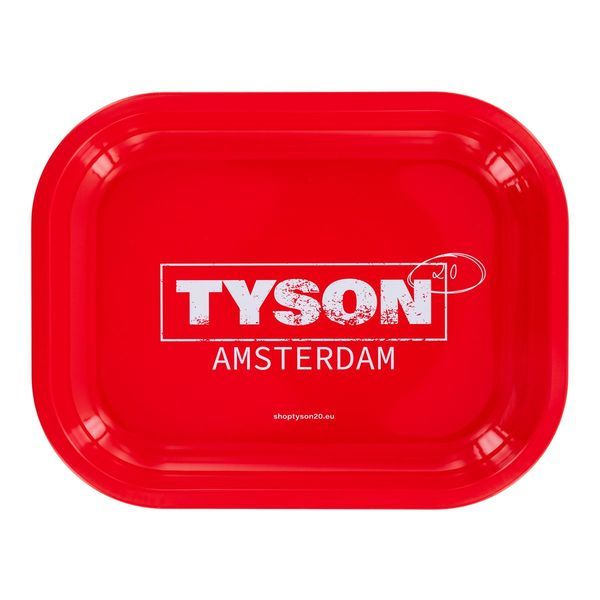 Kovový balicí tácek červený „Tyson Amsterdam“ (TYSON 2.0)