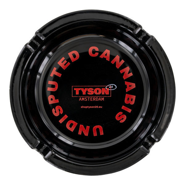 Černý skleněný popelník (TYSON 2.0)