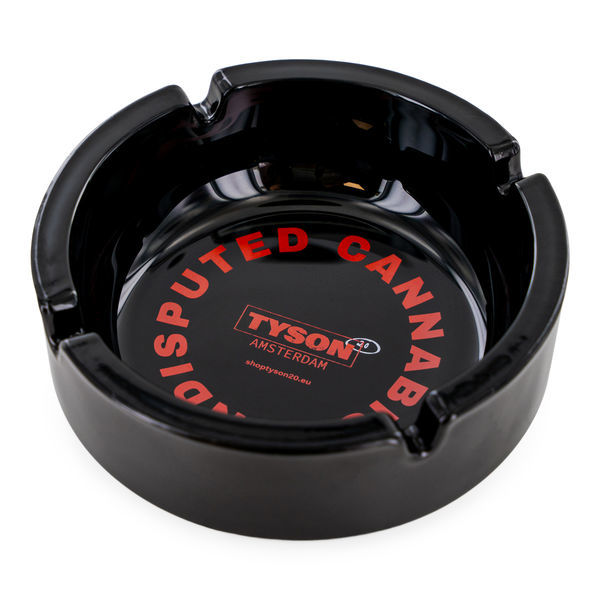 Černý skleněný popelník (TYSON 2.0)