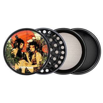 Kovová drtička Rising Sun (Zamnesia) – 4dílná, Ø 50 mm