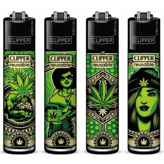 Zapalovač Klasick&eacute; Travnat&eacute; Uměn&iacute; (Clipper)