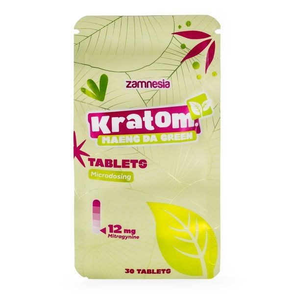 Tablety na mikrodávkování kratomu – Maeng Da Green (Zamnesia)