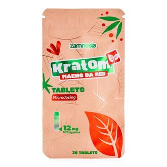 Tablety kratomu pro mikrodávkování – Maeng Da Red (Zamnesia)