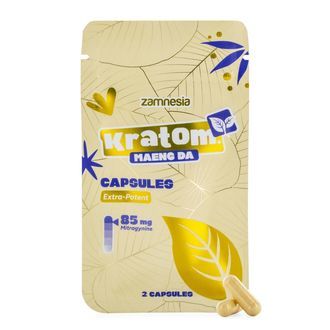 Kapsle s kratomem &ndash; 85mg extrakt (Zamnesia)
