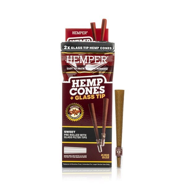 King Size Cones + skleněné filtry 2PK (Hemper)