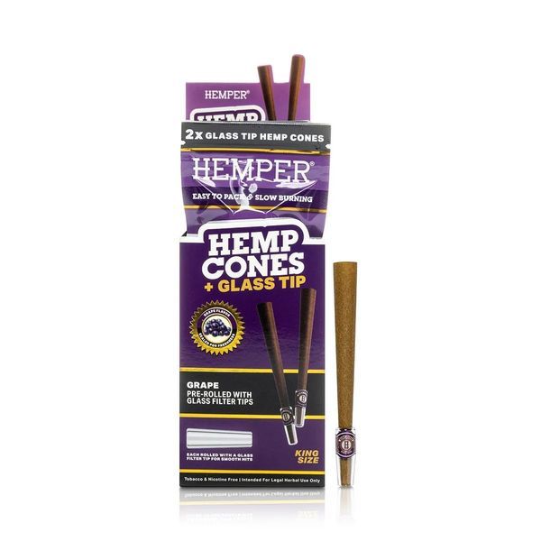 King Size Cones + skleněné filtry 2PK (Hemper)