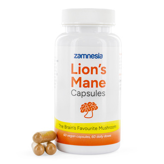 Kapsle s houbou lv&iacute; hř&iacute;va (Zamnesia)