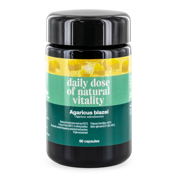 Kapsle s houbou Agaricus blazei (Foodsporen)