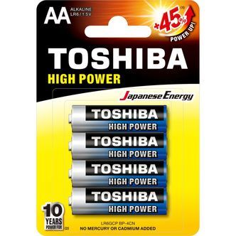 Alkalick&eacute; baterie AA (TOSHIBA)