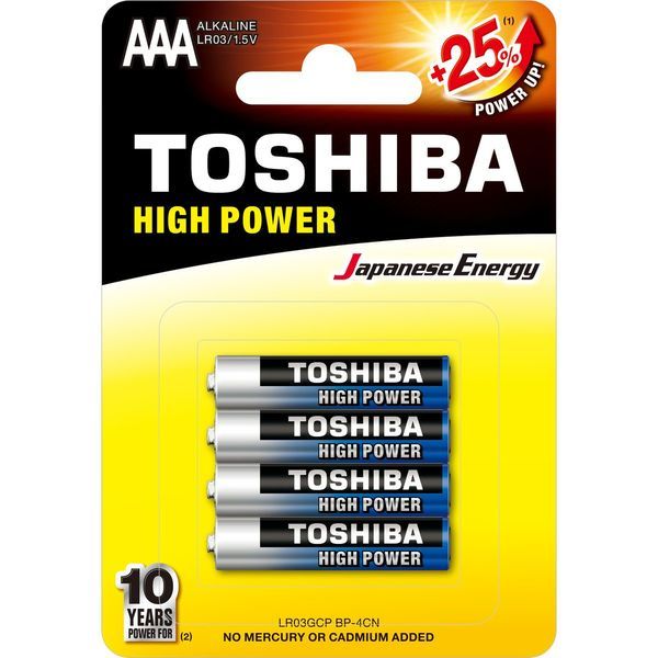 Alkalická AAA baterie (TOSHIBA)