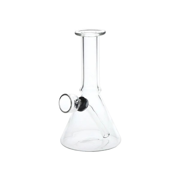 Mini, ale výkonný skleněný bong ve tvaru baňky