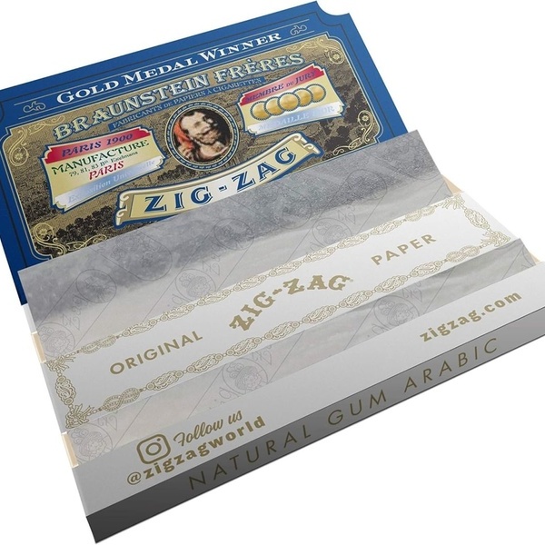 Originální bílé cigaretové papírky (Zig Zag)