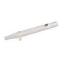 Skleněná one hitter dýmka se zarážkou proti kutálení (Black Leaf)