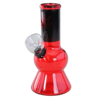 Mini bong s konopn&yacute;m listem
