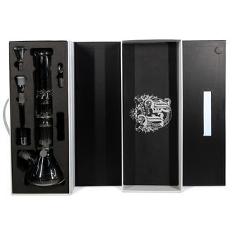 Skleněný bong na bylinky a oleje Black Leaf