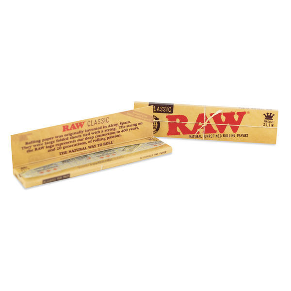 Papírky na balení RAW King Size Slim